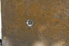 Bullet-core-in-armor-plate
