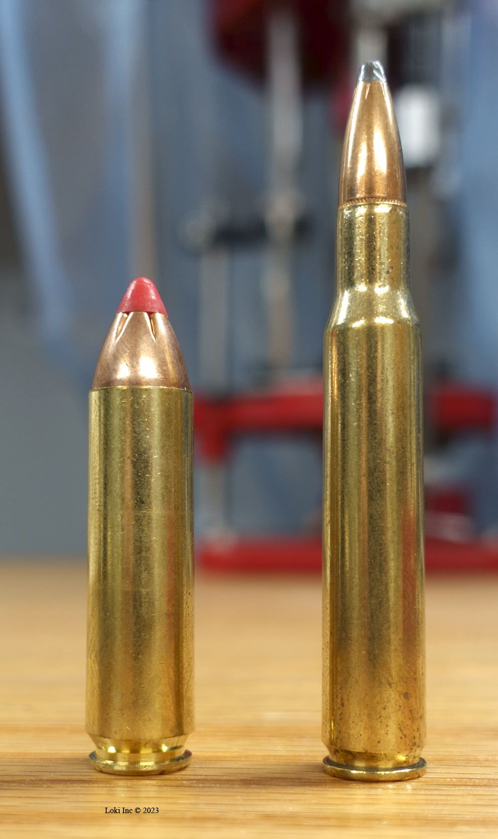 450 Bushmaster on Left, .30-'06 on Right