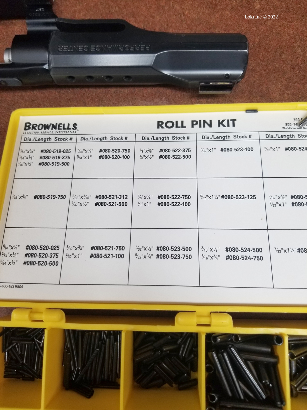 Roll pin kit