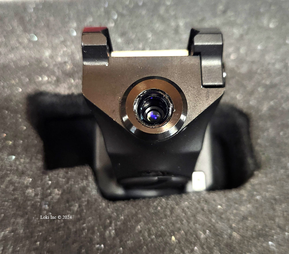 Front end of TOR-X showing laser aperature