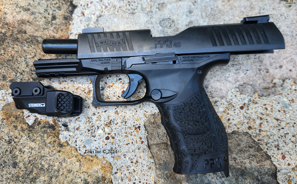 Walther PPQ 45 and unmounted TOR-X