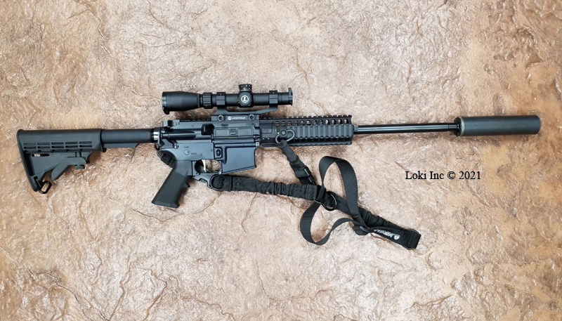 PSA PA-15 Multi carbine suppressed