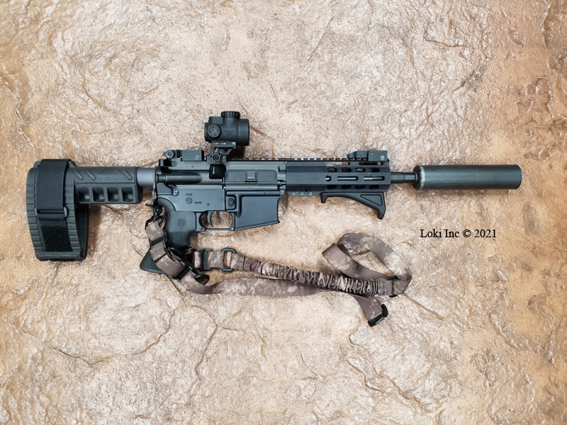 PSA PA-15 Pistol suppressed