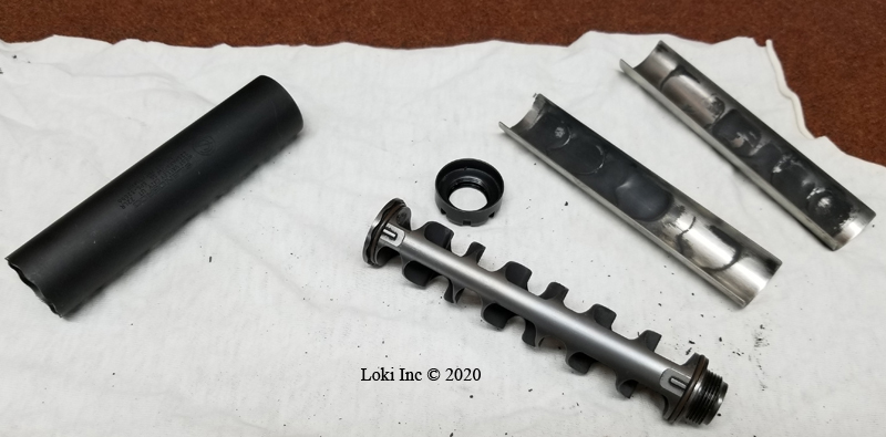 Fired Sparrow parts treated with Weld-Kleen after wipe down