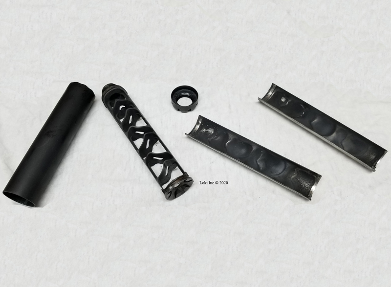Sparrow disassembled after more than 100 rounds - Weld-Kleen