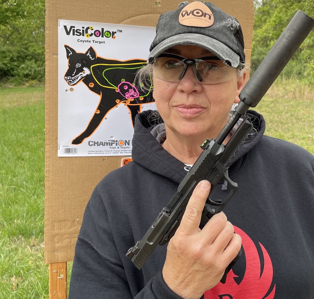 Barb with Ruger-57 and Sparrow 22