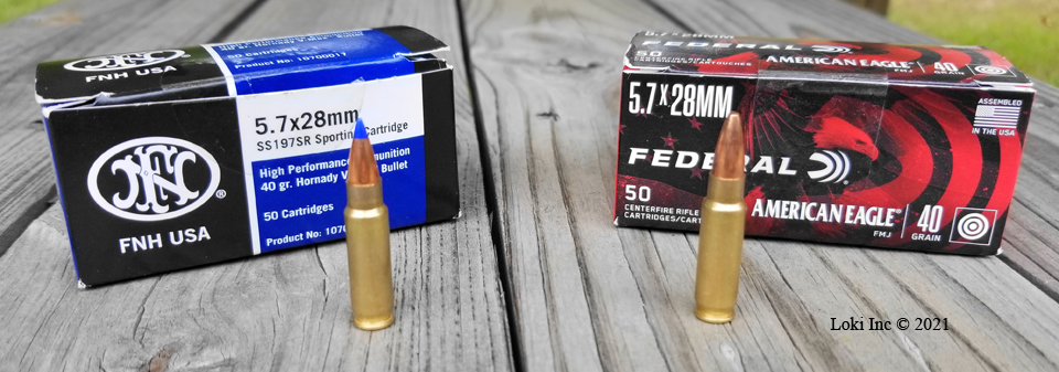 FNH 40 gr VMax and Federal 40 gr FMJ